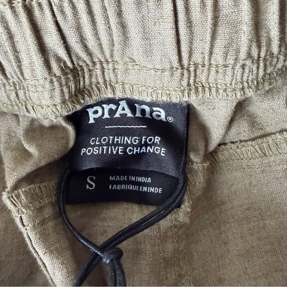 Prana Women's Tan Elastic Waist Jogger Pants - Picture 6 of 10
